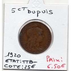 5 centimes Dupuis 1920...