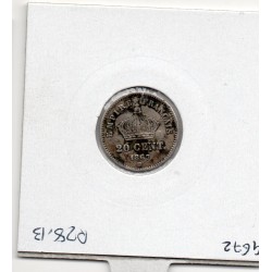 20 centimes Napoléon III tête laurée 1867 BB Strasbourg TB choc , France pièce de monnaie