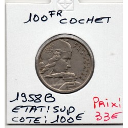 100 francs Cochet 1958 B...