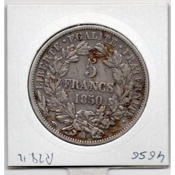 5 francs Cérès 1850 A Paris TTB, France pièce de monnaie
