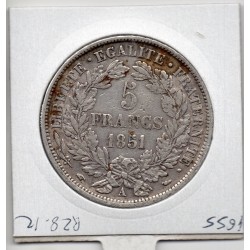 5 francs Cérès 1851 A Paris TTB, France pièce de monnaie