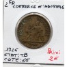 Bon pour 2 francs Commerce Industrie 1926 TB, France pièce de monnaie