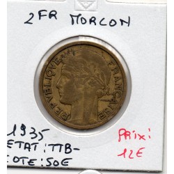 2 francs Morlon 1935 TTB-,...