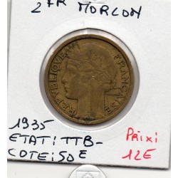 2 francs Morlon 1935 TTB-,...