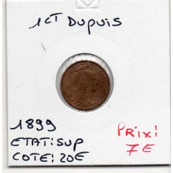 1 centime Dupuis 1899 Sup, France pièce de monnaie
