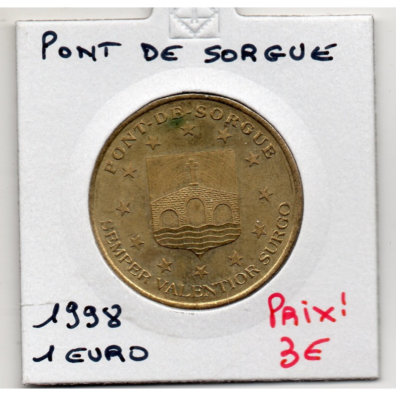1 Euro de Pont de sorgue 1998 piece de monnaie € des villes
