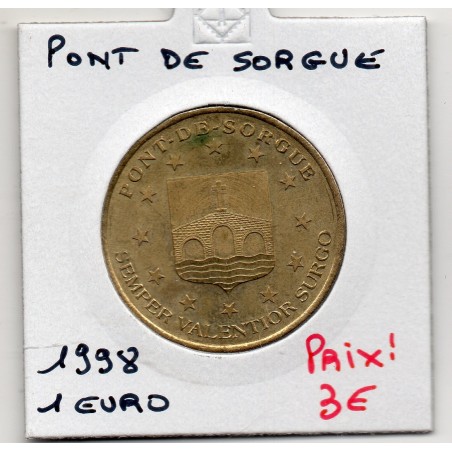 1 Euro de Pont de sorgue 1998 piece de monnaie € des villes