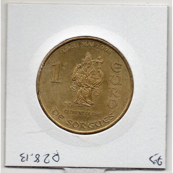 1 Euro de Pont de sorgue 1998 piece de monnaie € des villes