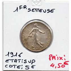 1 franc Semeuse Argent 1916 Sup, France pièce de monnaie