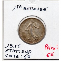 1 franc Semeuse Argent 1915...