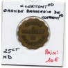 25 centimes Grande brasserie de Strasbourg, Clermont Ferrand non daté monnaie de nécessité