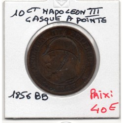 Monnaie Satirique Napoléon III avec casque à pointe 1856 BB