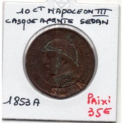 Monnaie Satirique Napoléon III avec casque à pointe SEDAN 1853 A