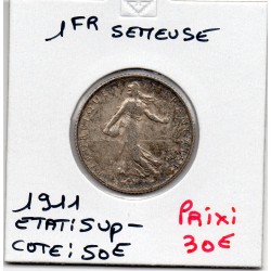 1 franc Semeuse Argent 1911...