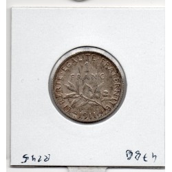 1 franc Semeuse Argent 1911 Sup-, France pièce de monnaie