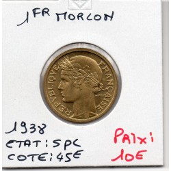 1 franc Morlon 1938 Spl, France pièce de monnaie