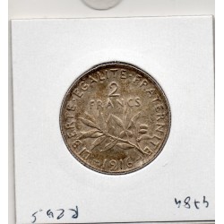 2 Francs Semeuse Argent 1916 Sup+, France pièce de monnaie