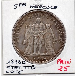5 francs Hercule 1873 A Paris TTB, France pièce de monnaie