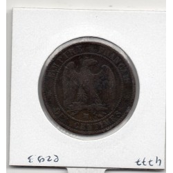 10 centimes Napoléon III tête nue 1857 MA Marseille TB, France pièce de monnaie