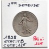 2 Francs Semeuse Argent 1898 TB, France pièce de monnaie
