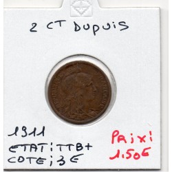 2 centimes Dupuis 1911...