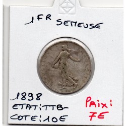 1 franc Semeuse Argent 1898...