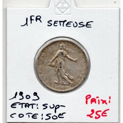 1 franc Semeuse Argent 1909...