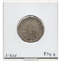 1 franc Semeuse Argent 1902 TTB-, France pièce de monnaie