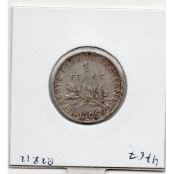 1 franc Semeuse Argent 1905 TTB, France pièce de monnaie