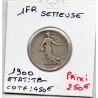 1 franc Semeuse Argent 1900 TB-, France pièce de monnaie