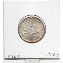 1 franc Semeuse Argent 1901 Sup, France pièce de monnaie
