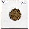 Allemagne 10 reichspfennig 1938 G, Sup KM 92 pièce de monnaie