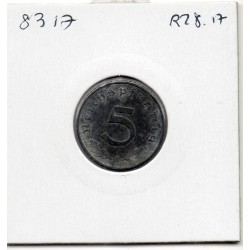 Allemagne 5 reichspfennig 1943 A, TTB KM 100 pièce de monnaie