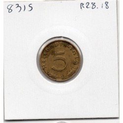 Allemagne 5 reichspfennig 1939 E, TTB KM 91 pièce de monnaie