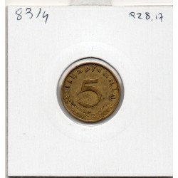 Allemagne 5 reichspfennig 1937 E, TTB KM 91 pièce de monnaie