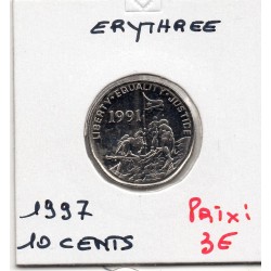 Erythrée 10 cents 1997 FDC,...