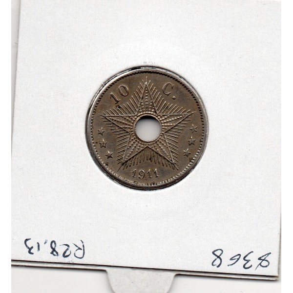 Congo Belge 10 centimes 1911 Sup-, KM 18 pièce de monnaie