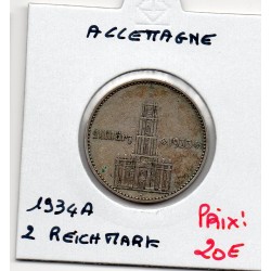 Allemagne 2 reichsmark 1934...
