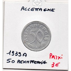 Allemagne 50 reichspfennig 1939 A, TTB KM 96 pièce de monnaie