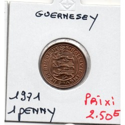 Guernesey 1 penny 1971 Spl, KM 21 pièce de monnaie