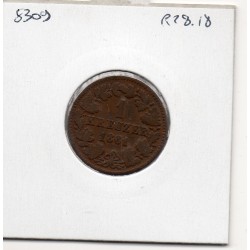 Nassau 1 kreuzer 1861 TB KM 74 pièce de monnaie