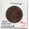 Tunisie 4 kharub 1281 AH - 1865 Sup-, KM 158 pièce de monnaie