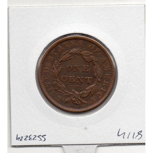 Etats Unis 1 cent 1837 tete de 1838 Sup-, KM 45.2 pièce de monnaie
