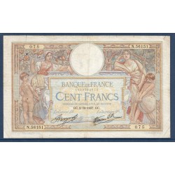 100 Francs LOM TTB- 2.12.1937 Billet de la banque de France