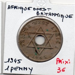 Afrique Ouest Britannique 1 penny 1945 TTB KM 19 pièce de monnaie