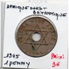 Afrique Ouest Britannique 1 penny 1945 TTB KM 19 pièce de monnaie