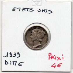 Etats Unis dime 1939 TTB, KM 140 pièce de monnaie