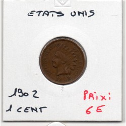 Etats Unis 1 cent 1902 TTB, KM 90a pièce de monnaie