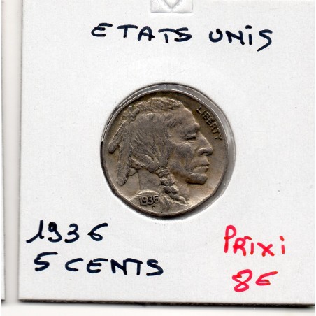 Etats Unis 5 cents 1936 Sup-, KM 134 pièce de monnaie