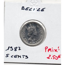 Belize 5 cents 1987 Spl, KM...
